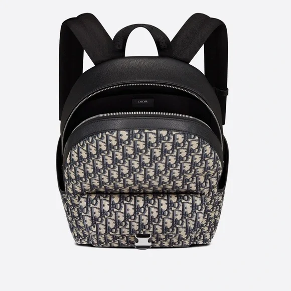 Dior Explorer Backpack Beige & Black Dior Oblique Jacquard C - Picture 5 of 12